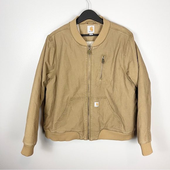 Carhartt Jackets & Blazers - Carhartt Insulated Bomber Canvas Jacket Women’s size XXL